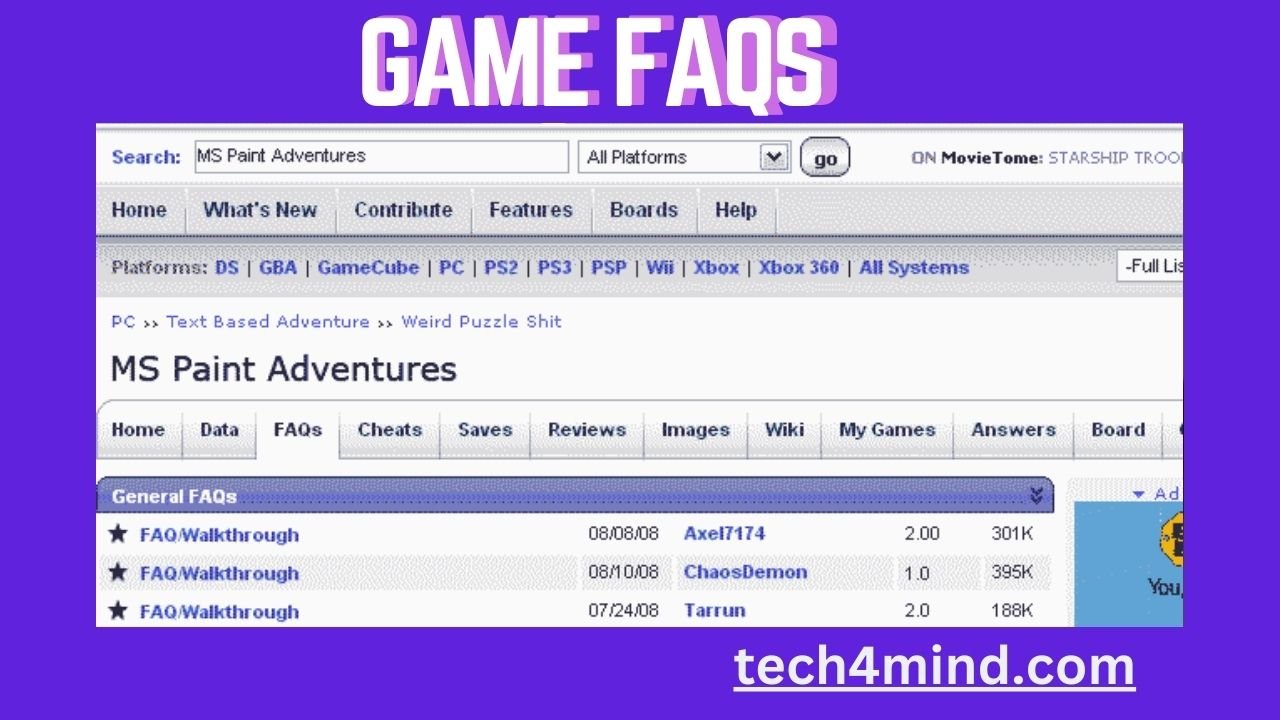 game faqs