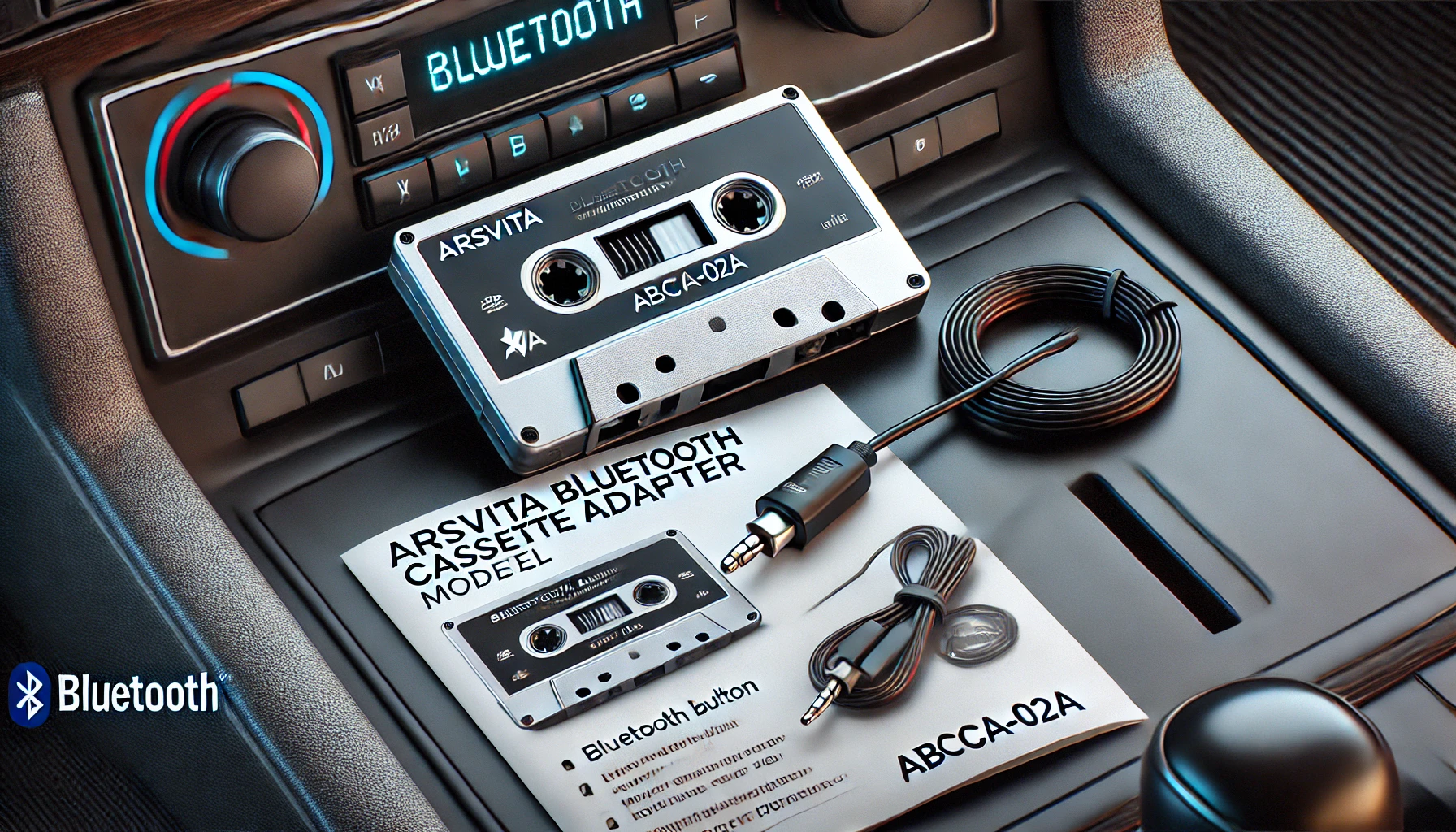 arsvita bluetooth cassette adapter abcca-02a manual​